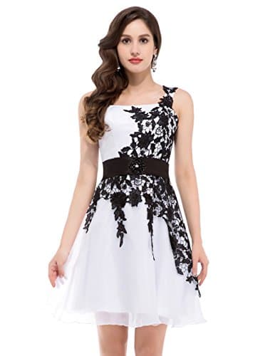 Elegant Black & White Evening Ball Gowns Size 10