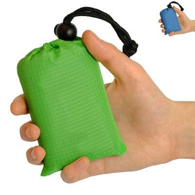 TYLife Beach Blanket,Outdoor Picnic Mat Compact Pocket Waterproof Ground Cover Sand Proof Crawling Mat 55" X 43",for Camping,Beach,Picnic,Hiking by Soft & Quick Drying Ripstop Nylon