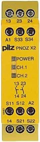 774303 Pilz - PNOZ X2 24VAC/DC 2n/o - Safety relay PNOZ X - E-STOP, safety gate, light grid