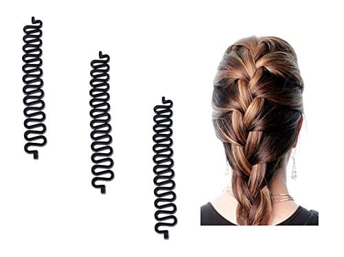 Homeoculture Fashion French Hair Styling Clip Stick Bun Maker Braid Tool Hair Accessories Twist Plait Hair Pack of 3