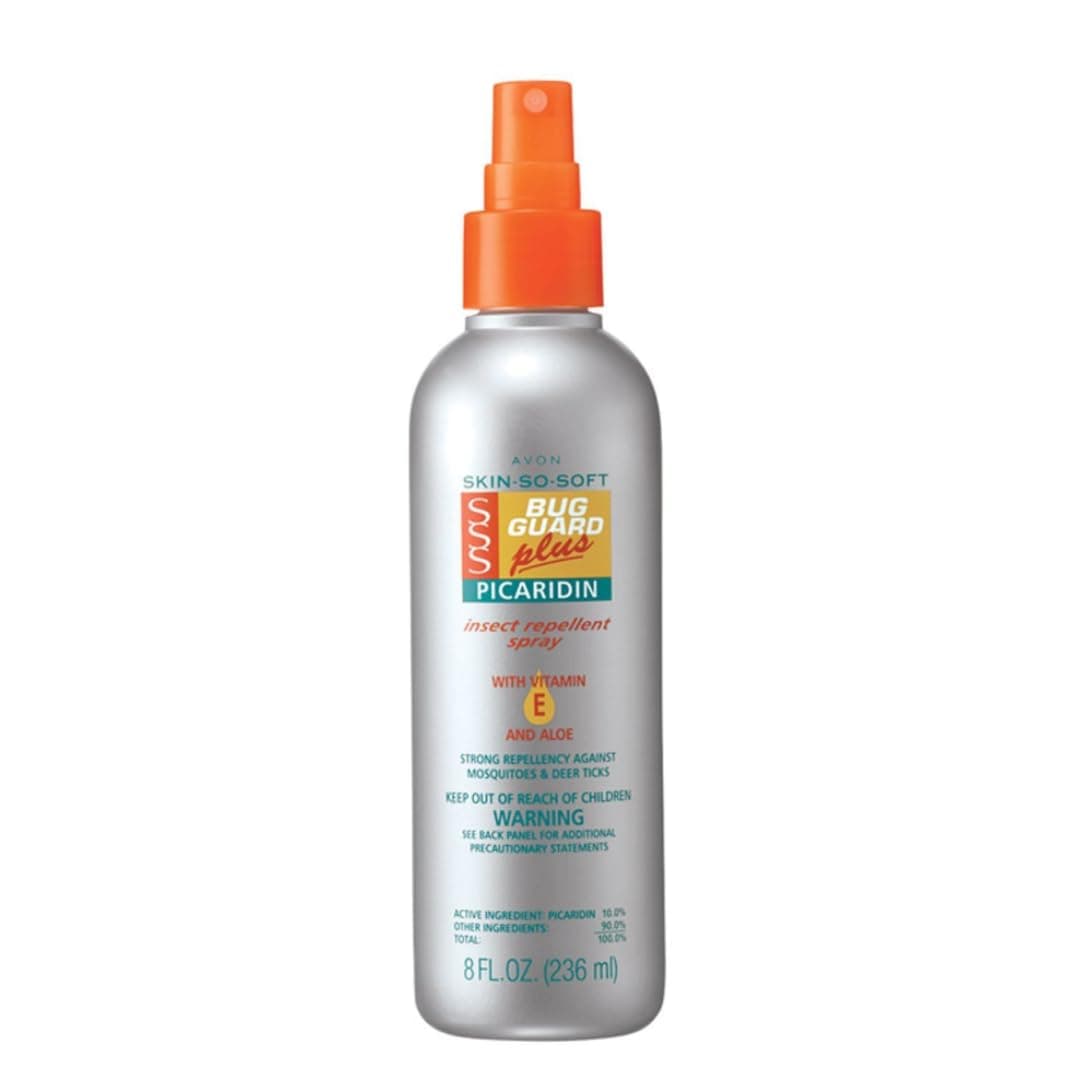 Avon Skin So Soft Bug Guard Plus Picaridin Insect Repellent Spray - Gentle on Skin Mosquito Repellent - DEET-Free Mosquito & Tick Repellent for Humans - 8 fl. oz. Bug Spray