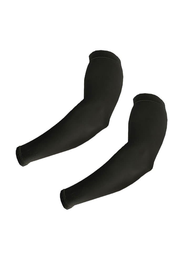 Steel Cooler UV Protection Arm Cooling Sleeve for Sports & Outdoor Activities-1 Pair (Black)