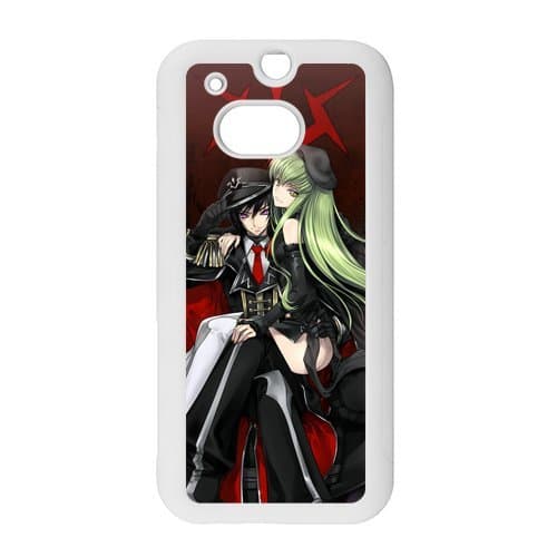 MeowStore Japanese Cartoon Code Geass Lelouch Lamperouge C.C HTC ONE M8 Case Cover Phone Case Shells White