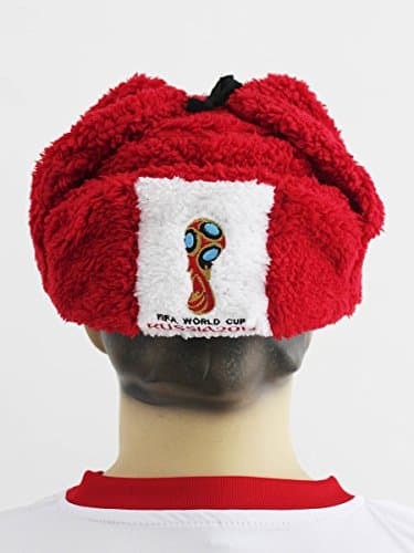 Ushanka Peru for World Cup Russia 2018, Chullo Russia. Expedited US Shipping Red and White