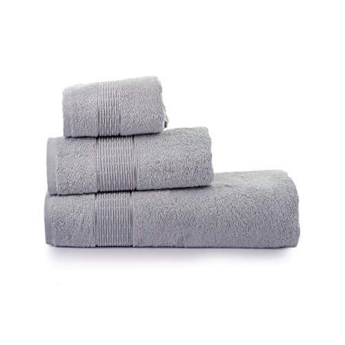 Belinda Bamboo Towel Set Made in Turkey High Water Absorbant (Silber-Gray)