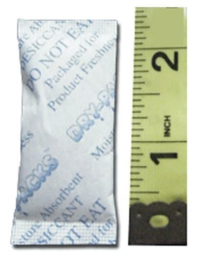 Dry-PacksAbsorbent Industries Silica Gel in Cotton Dehumidifier Absorbs Moisture 3 Gram 10PK
