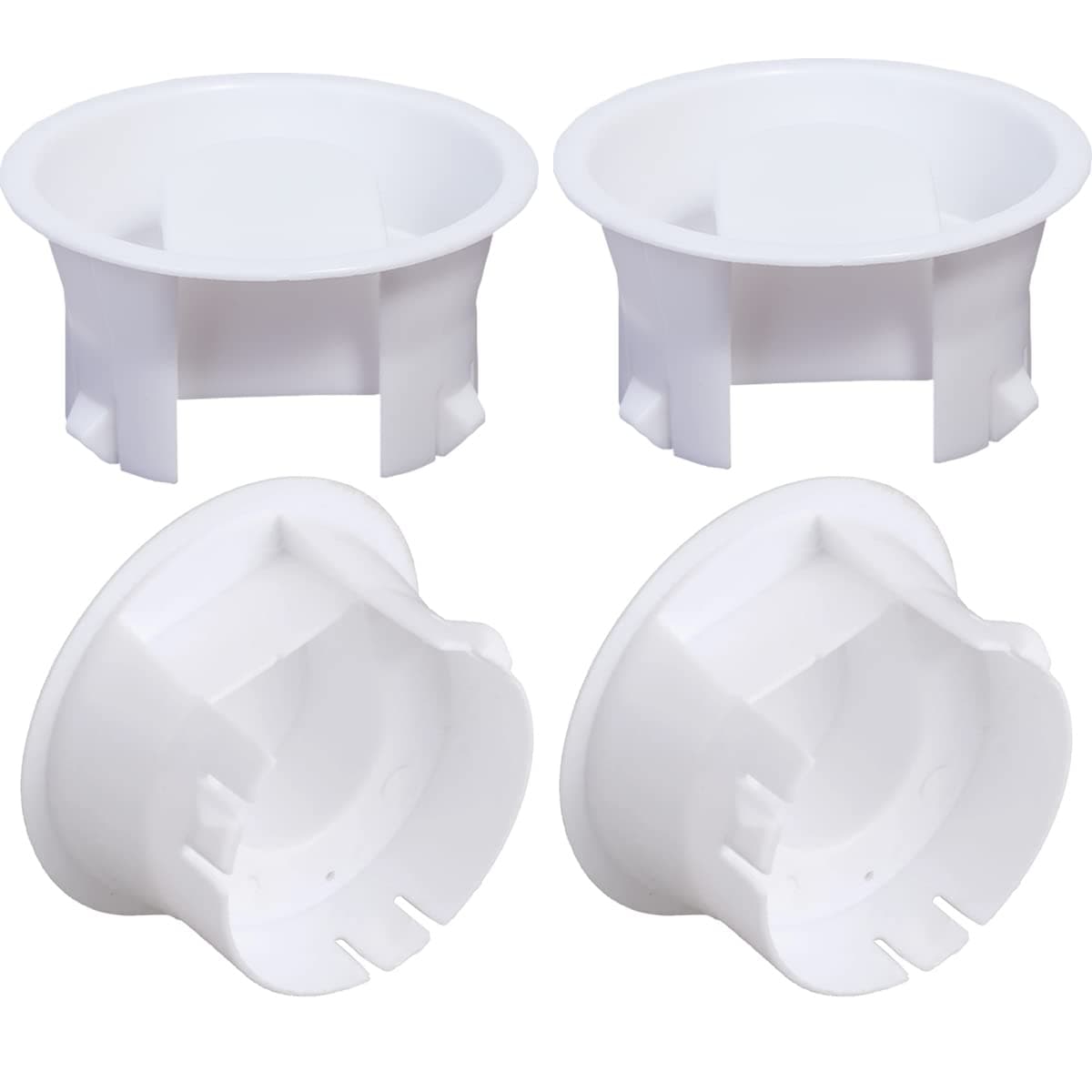 4 Pieces Glass Water Pitcher Lid Replacement Cap Stoppers for Jug Bistro, White