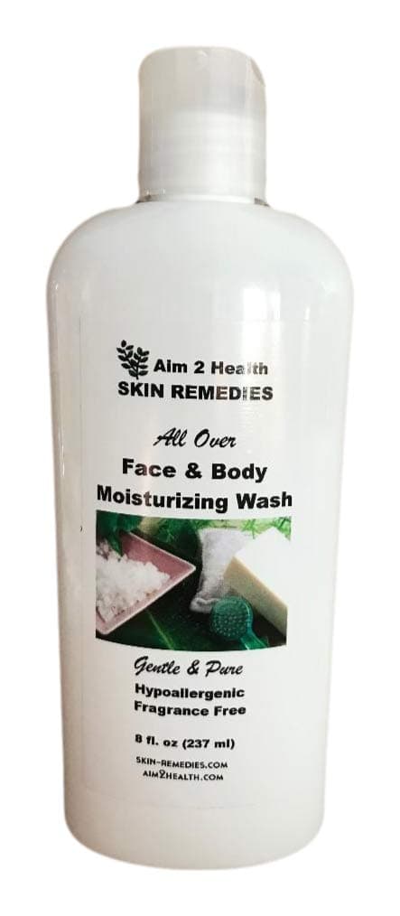 All Over Face & Body Wash Moisturizing With 5% Urea 8 oz Natural Soothing Relief
