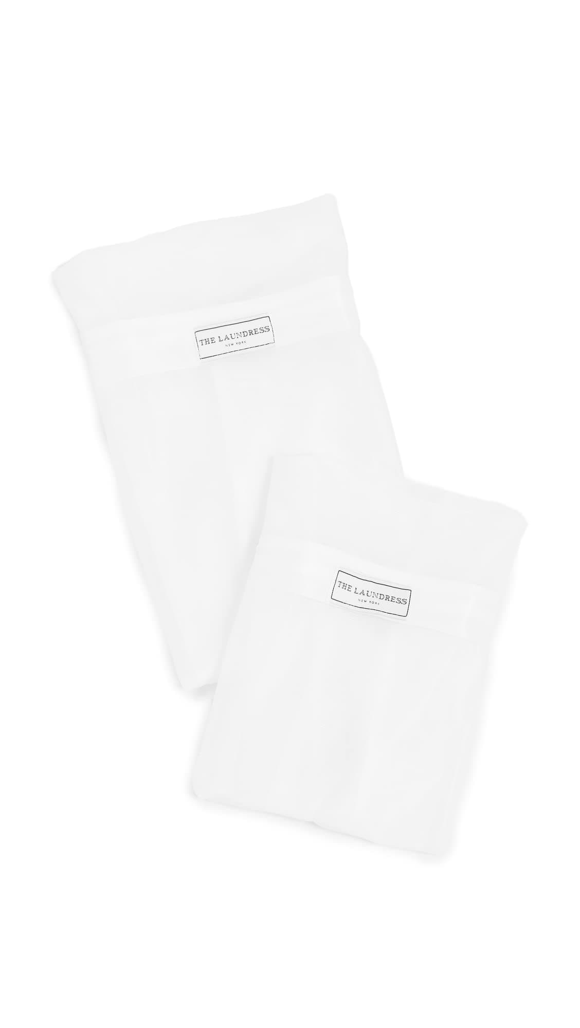 The Laundress - Mesh Washing Bags, 1 Small & 1 Large, 100% Nylon, Covered Zipper, Mesh Wash Bag, Lingerie Bags for Laundry, Mesh Laundry Bag for Delicates, Delicates Bag for Washing Machine