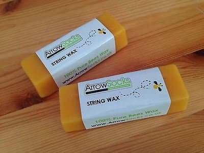 1 Bar Of Bow String Wax - 100% Pure Solid Bees Wax