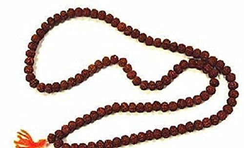 1x Rudraksha Holy Hindu 108+1 Beads ROSARY mala 5 to 6 MM bead hindu prayer by Rudraksha