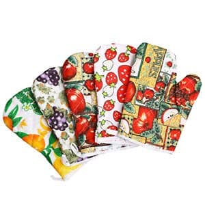 Drupe Heat Resistant/Heat Proof/Oven Mitten for Baking/Pot Holder/Thick Cooking pad - Pack of 2 - Random Color