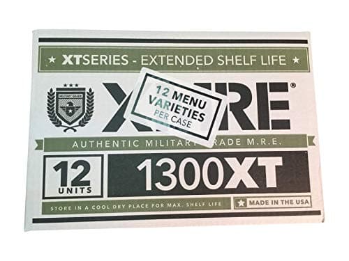Ozark Outdoorz, LLC 2019 Pack Date/2024 Best by Date XMRE 1300XT (Meals Ready to Eat) - Case of 12
