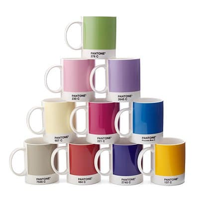 Whitbread Wilkinson Pantone Coffee Mugs Mixed Set of 10 - PA65