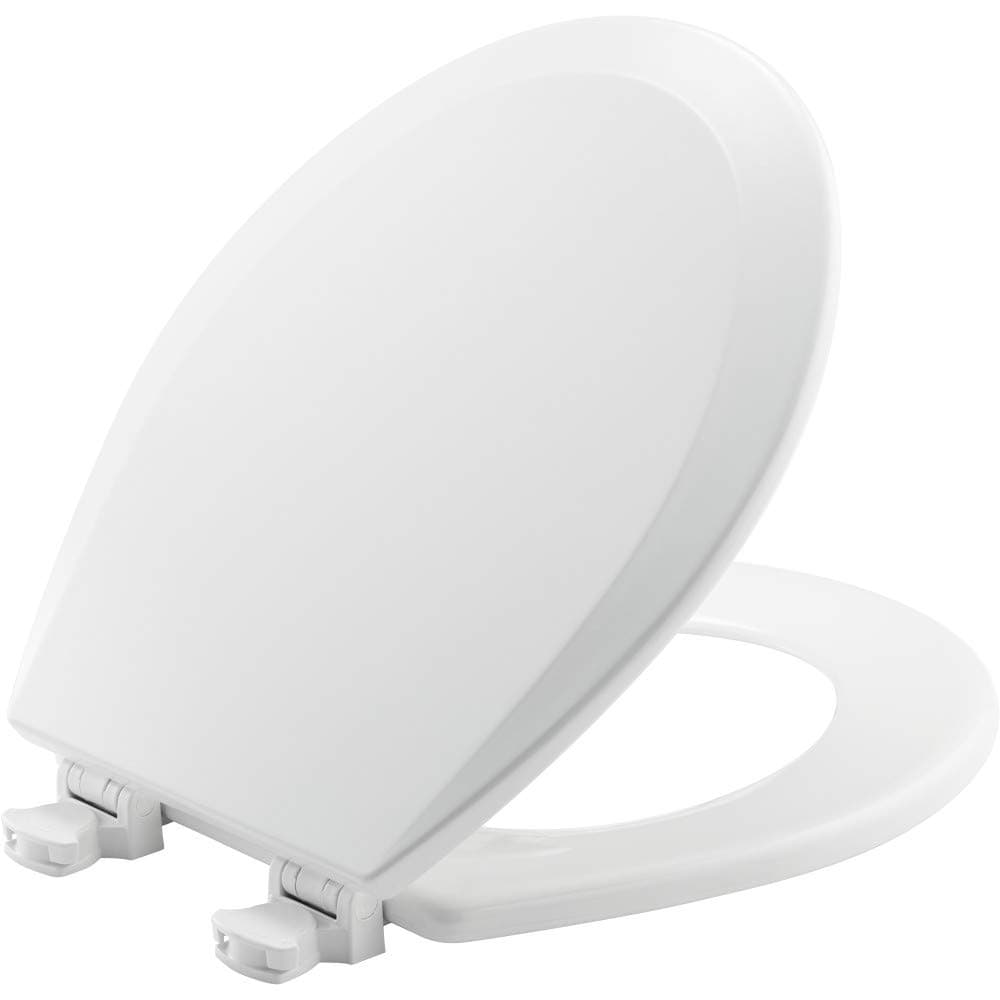 Bemis 500EC 390 Lift-Off Wood Toilet Seat, Cotton White, 1 Pack Round