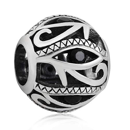 925 Sterling Silver Charms fit Pandora Charms Bracelets Blue Evil Eye Charms Bead Hamsa Hand Lucky Charms for Women Wife Mom Christams Mother's Day Valentine's Day Gift