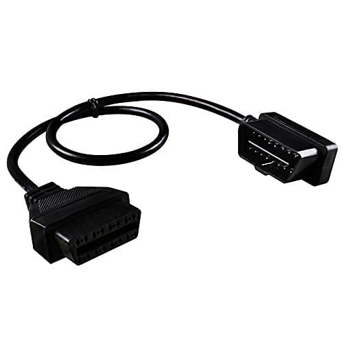 OBD-II OBD2 16Pin Male to Female Extension Cable Diagnostic Extender 50cm