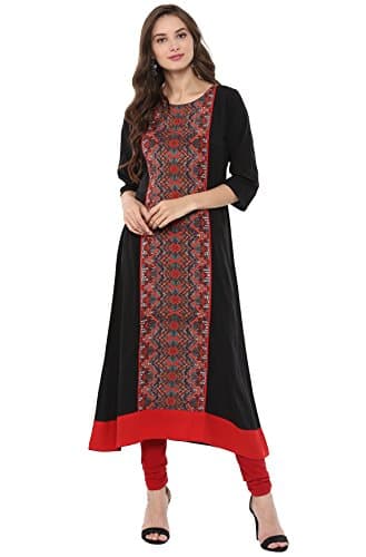 Indian Tunic Tops Crepe Kurti for Women