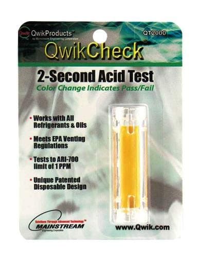 (2) Pack - Qwikcheck Acid Test Refrigeration Machine Accessories Kits