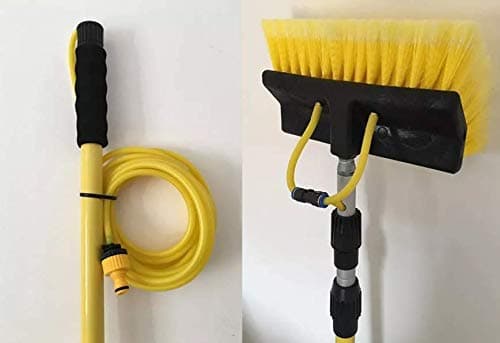 Window Cleaning Brush Equipment, Window Cleaner Kit, Water/Hose Fed Pole