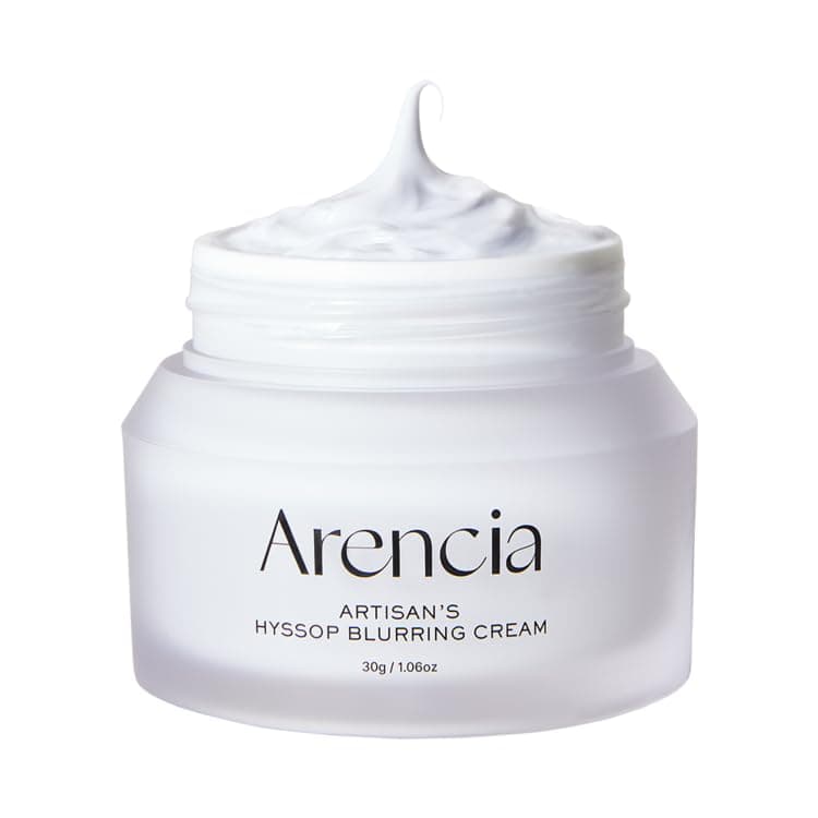 ARENCIA Hyssop Blurring Cream, Intense Collagen Face Moisturizer & Night Repair Cream for Anti-Aging, Nourishing Skin Barrier, Premium Korean Skincare, 1oz