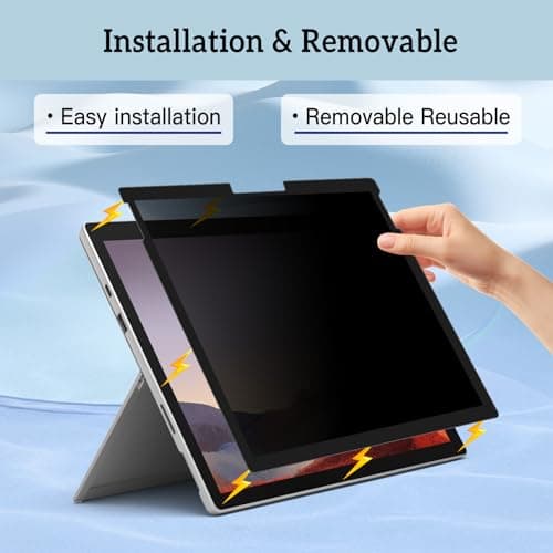 Surface Pro 13 Privacy Screen, Compatible with Microsoft Surface Pro 11/10/9/8/X, Matte, 1 Count, 13 Inches, TPU, 3H Hardness, Anti-Glare, Scratch Resistant