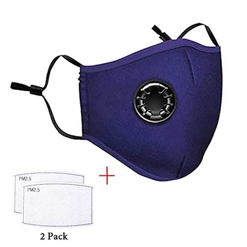 Cotton Anti Dust, Reusable Washable Unisex Breathing Valve, Revent Air Pollution, for Outdoor Sport, Running, Motorcycle Cycling,Bike Riding