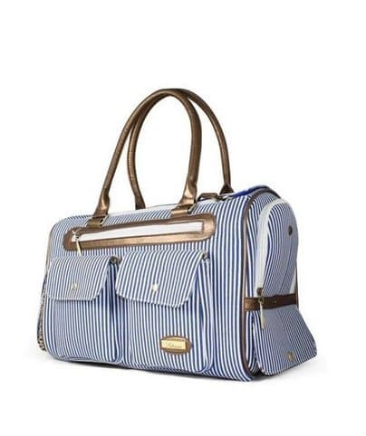 Worldeal Fashion Dog Carrier Dog Handbag Dog Purse Tote Bag Pet Cat Dog Hiking Backpack (Blue)