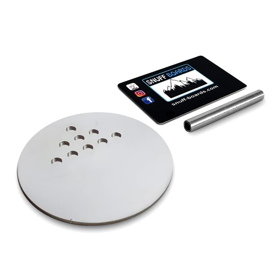 Snuff Mate Rave Culture Coaster Micro Snuff Board Snuff Mate with Tube Straw and Card