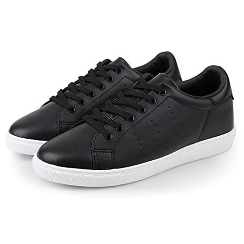 KrystalSB 2.36 Inches Taller Height Increasing Elevator Shoes Sneakers (US9/ KOR270, Black)