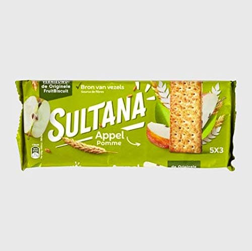 Apple Biscuit Portion Packs | Sultana | Apple 5 x 3 Pieces | Total Weight 218 Grams