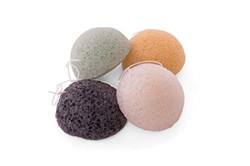 Konjac Sponge Four Pack - the Geisha Secret - Naturally Exfoliating Konjac Body Sponges