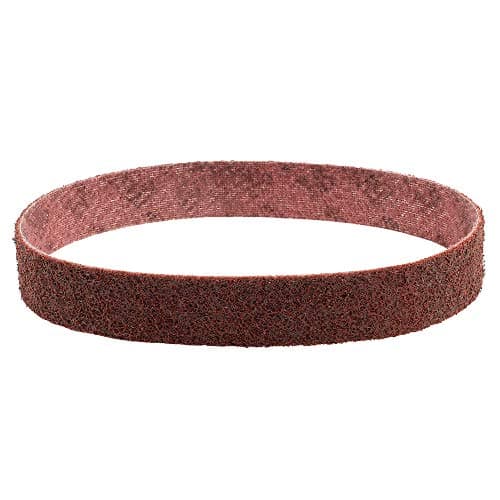 CS Unitec 38532 Pipe-MAX Medium(Red) Abrasive Surface Conditioning Fleece Belts for Pipe, Curved Surfaces and Handrails (Pack of 4)