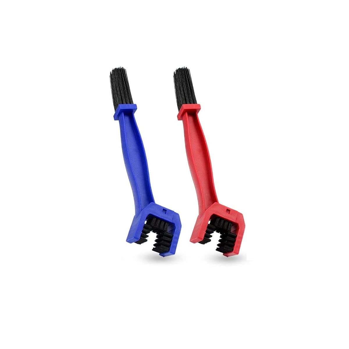 Chain Washer Cleaner for Bike or Motorcycle, Cleaning Brush 2pcs (Blue and Red)