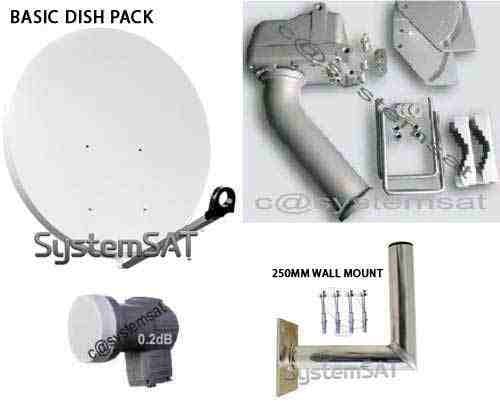 1m BASIC MOTORISED SATELLITE DISH 1.2 MOTOR & LNB - Systemsat