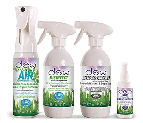 Dew Starter Pack Electrolysed Water - 100% Hypoallergenic, Non-Irritant, Safe - Multipack of Dew Products