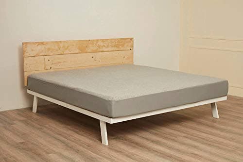 Wakefit 100% Waterproof Premium Cotton Mattress Protector | Hypoallergenic Ultra Soft Fitted Bed Protector 75"x66" - Queen, Grey