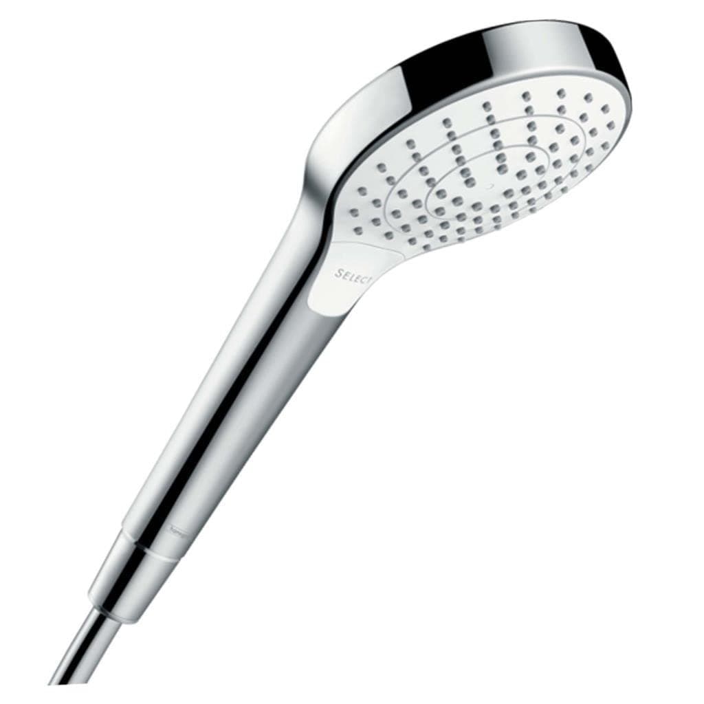 Croma Select S 110 Vario hand shower, 3 spray modes, white/chrome