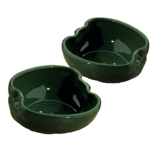 Home Gourmet Collection Ceramic Green Bell Pepper Vegetable Dipping Bowls, Set of 2