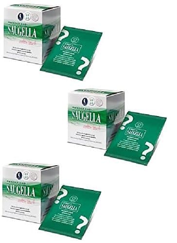 3 x Saugella Cotton Touch 12 Sanitary Pads Night with Wings 100% Cotton Hypoallergenic