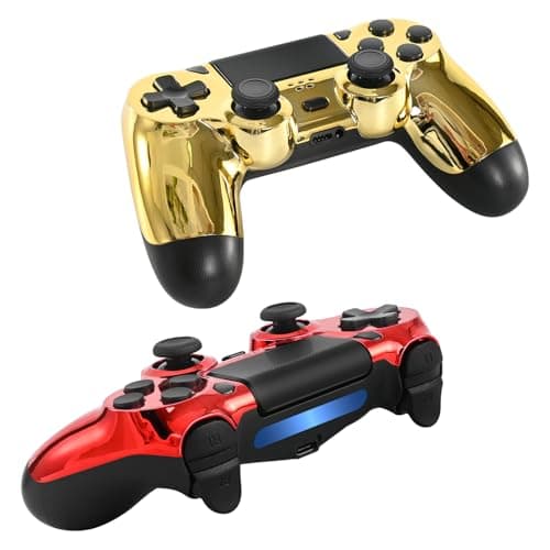 LaiChauKit Wireless Controller 2 Pack with Dual Vibration，Audio Jack，2Pcs USB C Cable