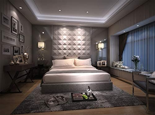 Kingsman 19.6 in. x 19.6 in. x 1 in. Off-White ECO Plant Fiber Material Glue-On Wainscot 3D Wall Panels (10-Pack) (Diamond)