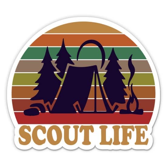 Scout Life Sticker - 3" Laptop Sticker - Waterproof Vinyl for Car, Phone, Water Bottle - Scout Pride Decal