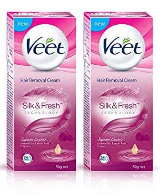 Veet Supreme Essence Hair Removal Cream - 50 g (Pack of 2)