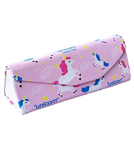 Womens Glasses Case Student Foldable Eyeglasses Storage Sunglass Portable Box