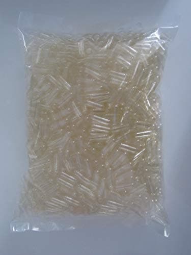 500 Empty Gelatin Capsules (Gel CAPS) - Size 0 - (Kosher & Halal) US Quality
