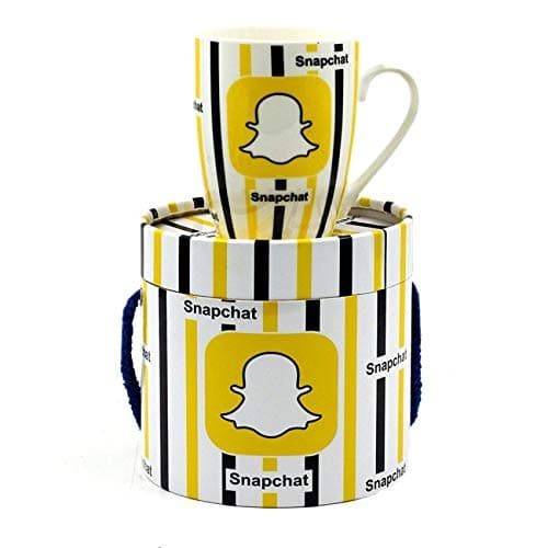 LUVALL Snapchat Mug/Snapchat Mug in Box/Social Media Gifts/Social Medai Mugs/Snapchat Gifts