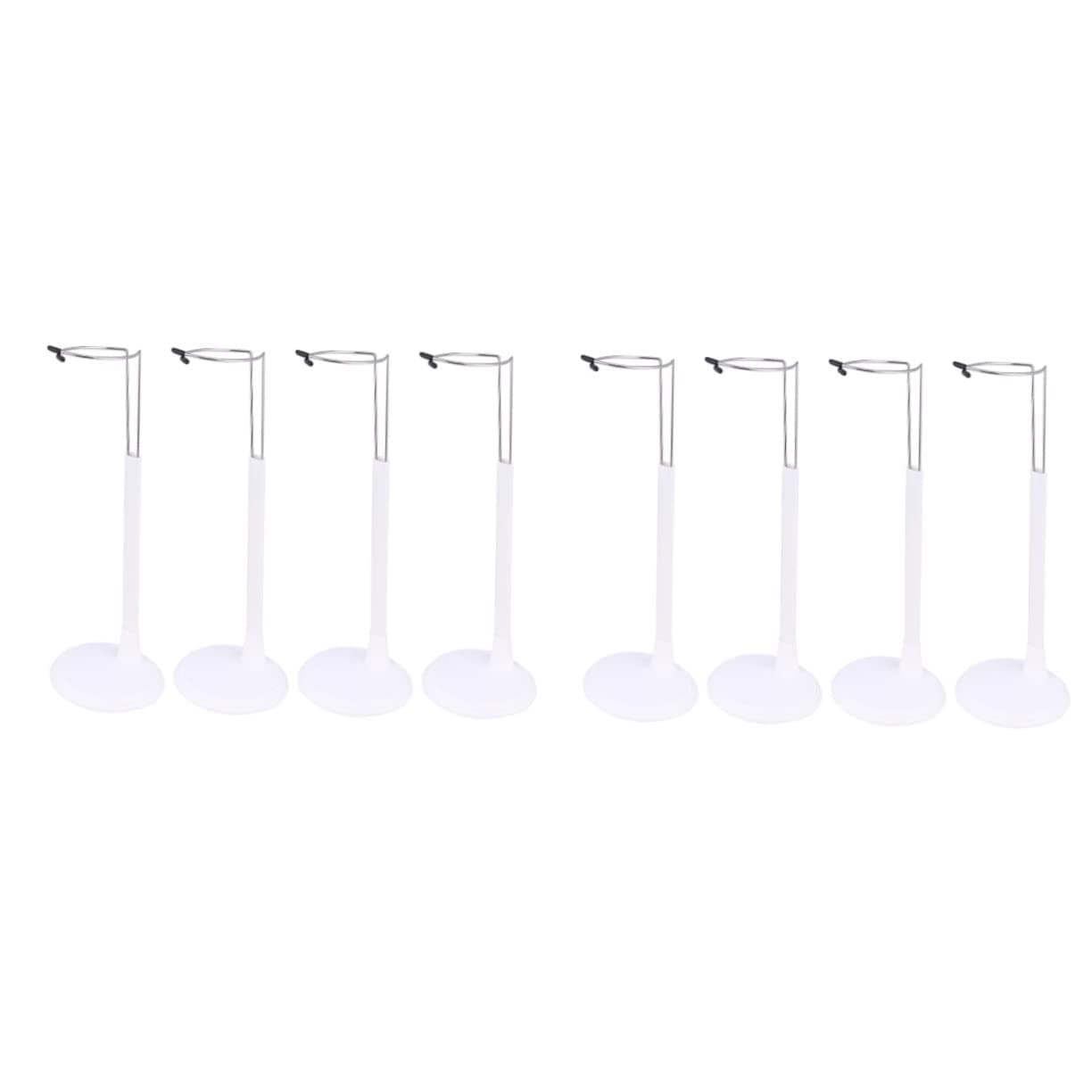 8 Pcs Doll Stand Display Holder Fashion Dolls Metal Storage Rack Frame Holder Stand Doll Gown Stand Puppet Doll Mannequin Baby Little Doll Storage Rack Creative Doll Stand