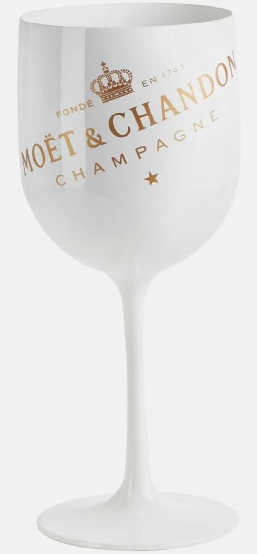 Moet Chandon Ice Imperial White Acrylic Champagne Glass by Moet