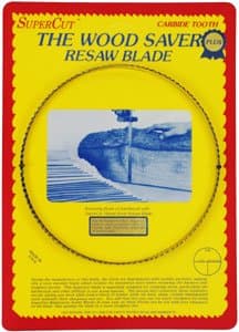 SuperCut B72P58V3 WoodSaver Plus Resaw Bandsaw Blade, 72" Long - 5/8" Width, 3-4 Variable Tooth